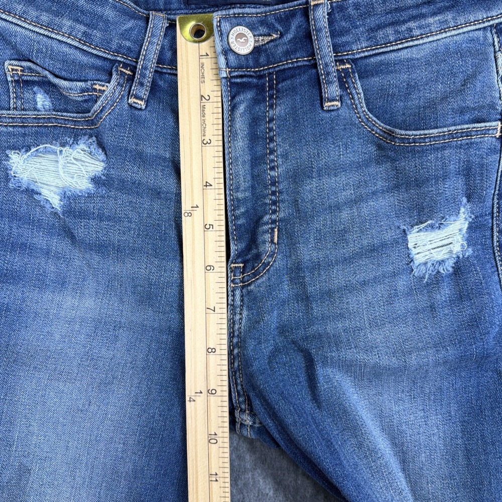 Hollister Jeans Juniors Womens 1 R 25x28 Super Skinny Blue Denim High Rise - Picture 11 of 12